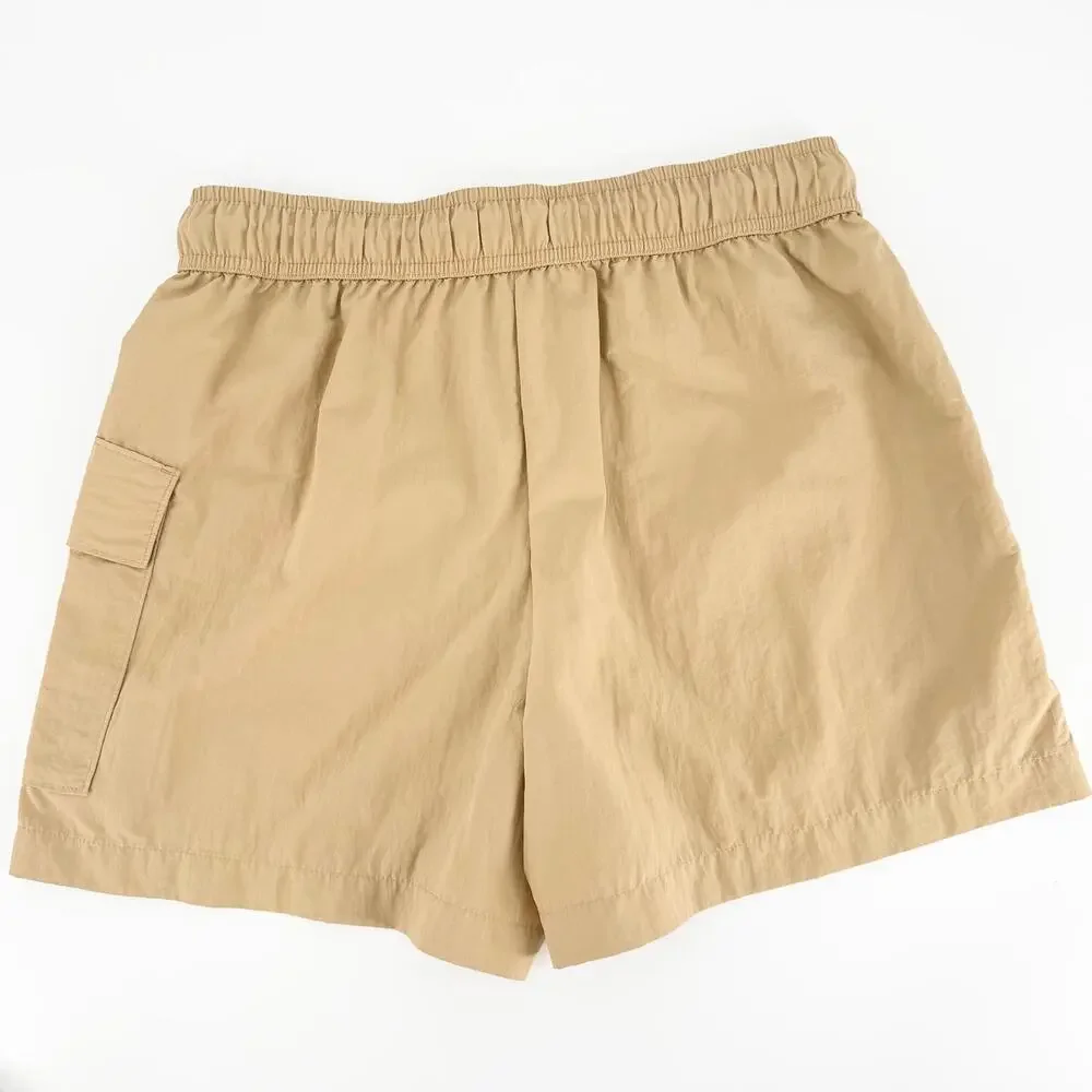 Lou & Grey Khaki Nylon Cargo Shorts Small Quick Dry Hiking Travel Utility